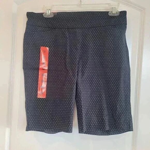 Hilary Radley Women's Navy/White Mini Polka-dot Shorts NEW - Picture 5 of 11